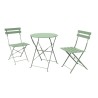 Shelah 2 personnes round Outdoor dining set Vert