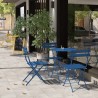 Shelah 2 personnes round Outdoor dining set bleu