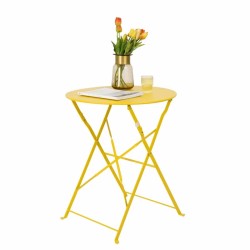 Shelah 2 personnes round Outdoor dining set Jaune