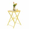 Shelah 2 personnes round Outdoor dining set Jaune
