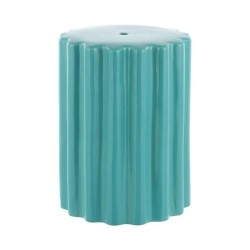 Tabouret décoratif en céramique Pier Bleu