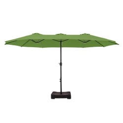 Nyasia 180 x 108 parapluie marché rectangulaire avec base Vert lime