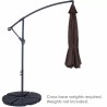 Parapluie Cantilever Chalone 115 pouces Le Brun