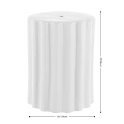 Tabouret décoratif en céramique Pier Blanc