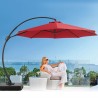 Ebonique Cantilever Umbrella with Base Included Rouge