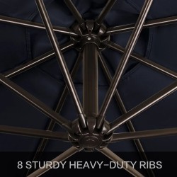 Haque 120 Cantilever Umbrella Navy Blue