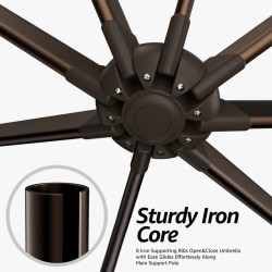 Haque 120 Cantilever Umbrella 
Apple Green