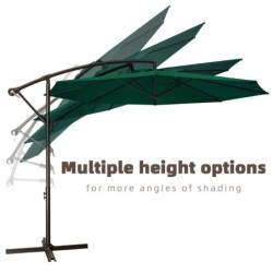 Haque 120 Cantilever Umbrella 
Dark Green
