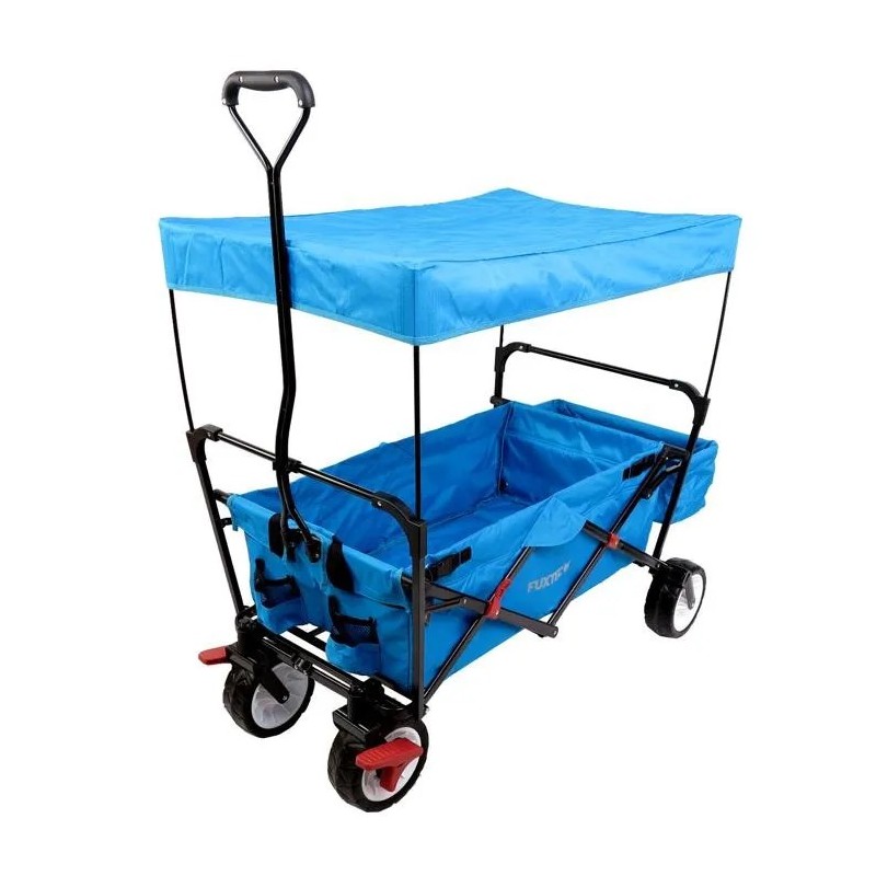 Chariot de transport FUXTEC Wild Cruiser Bleu pliable charge 75 kg